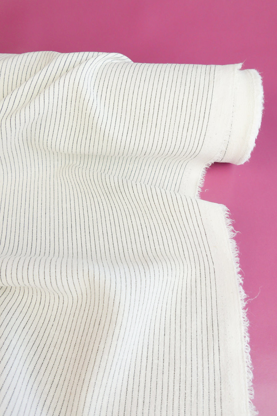Ex-Designer Striped Linen | Rice