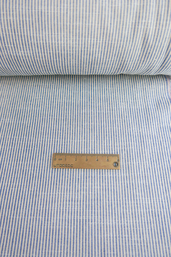 Ticking Stripe - Japanese Linen Cotton | Vintage Wash