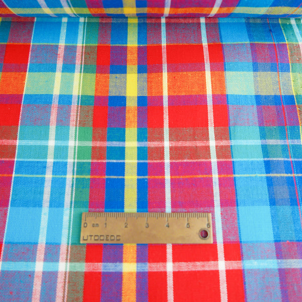 Madras Check - French Yarn Dyed Linen | Poppy Red (LAST CUT - 1.5M)