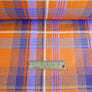 Madras Check - French Yarn Dyed Linen | Tangerine (LAST CUT - 1.5M)