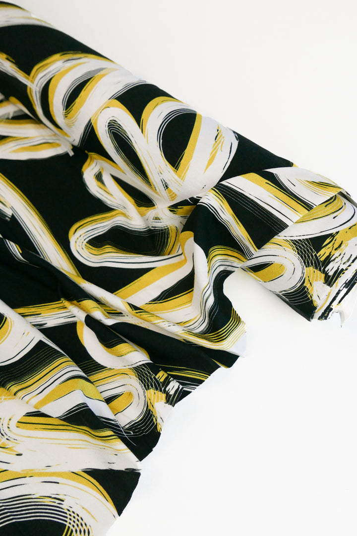 Dublin - Printed Viscose Knit | Honey