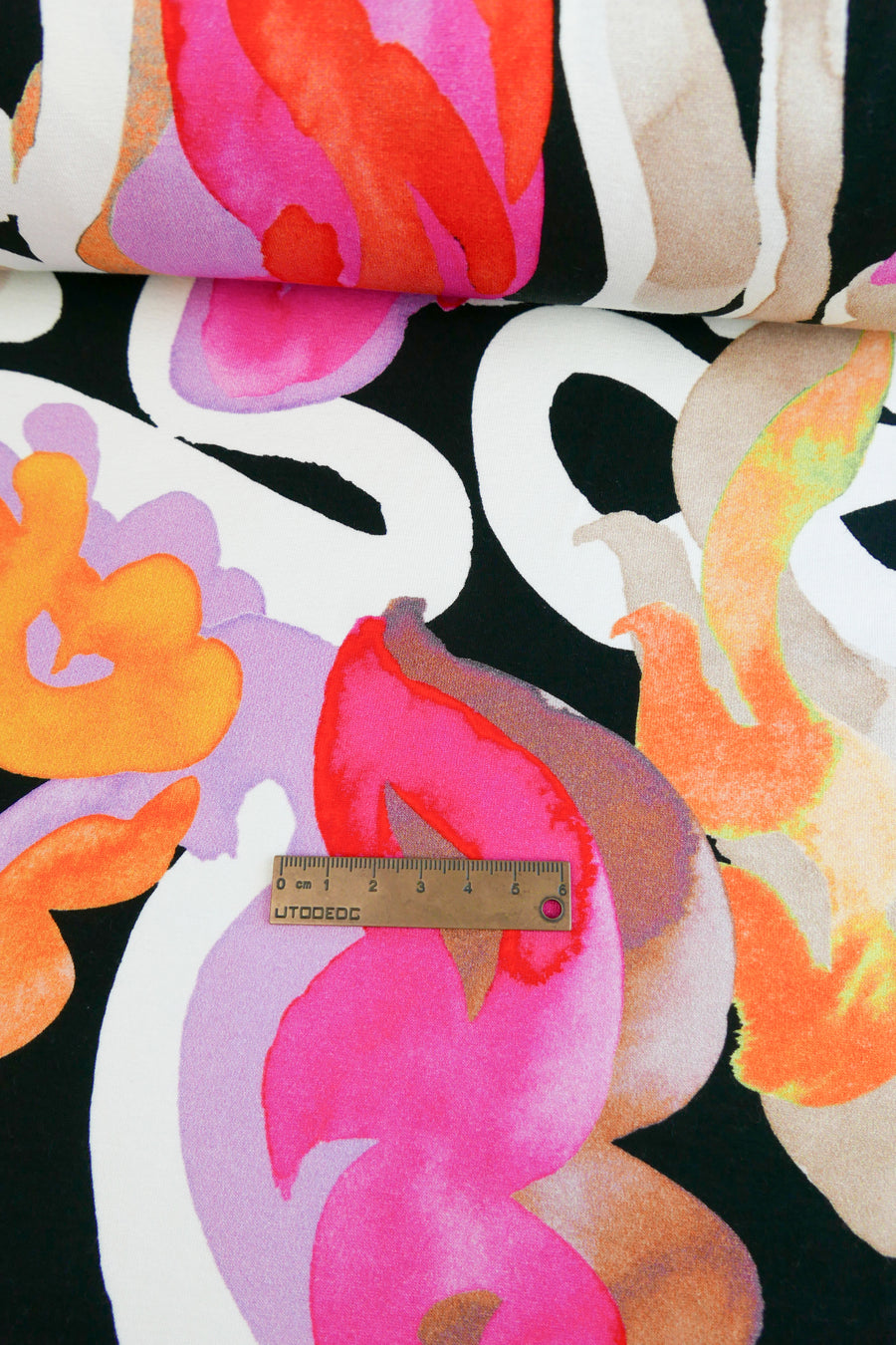 Jimi - Printed Viscose Knit | Arancia