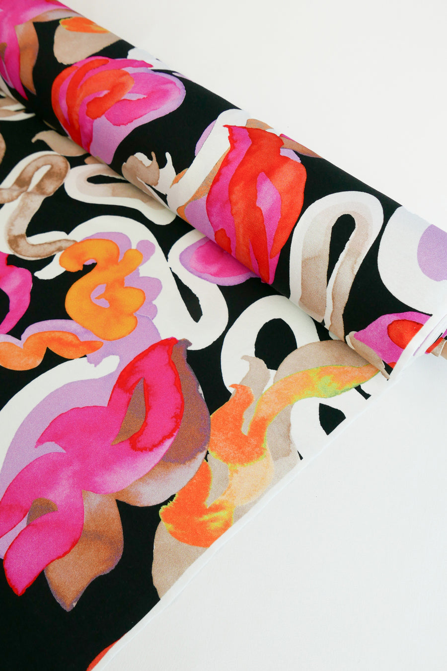 Jimi - Printed Viscose Knit | Arancia