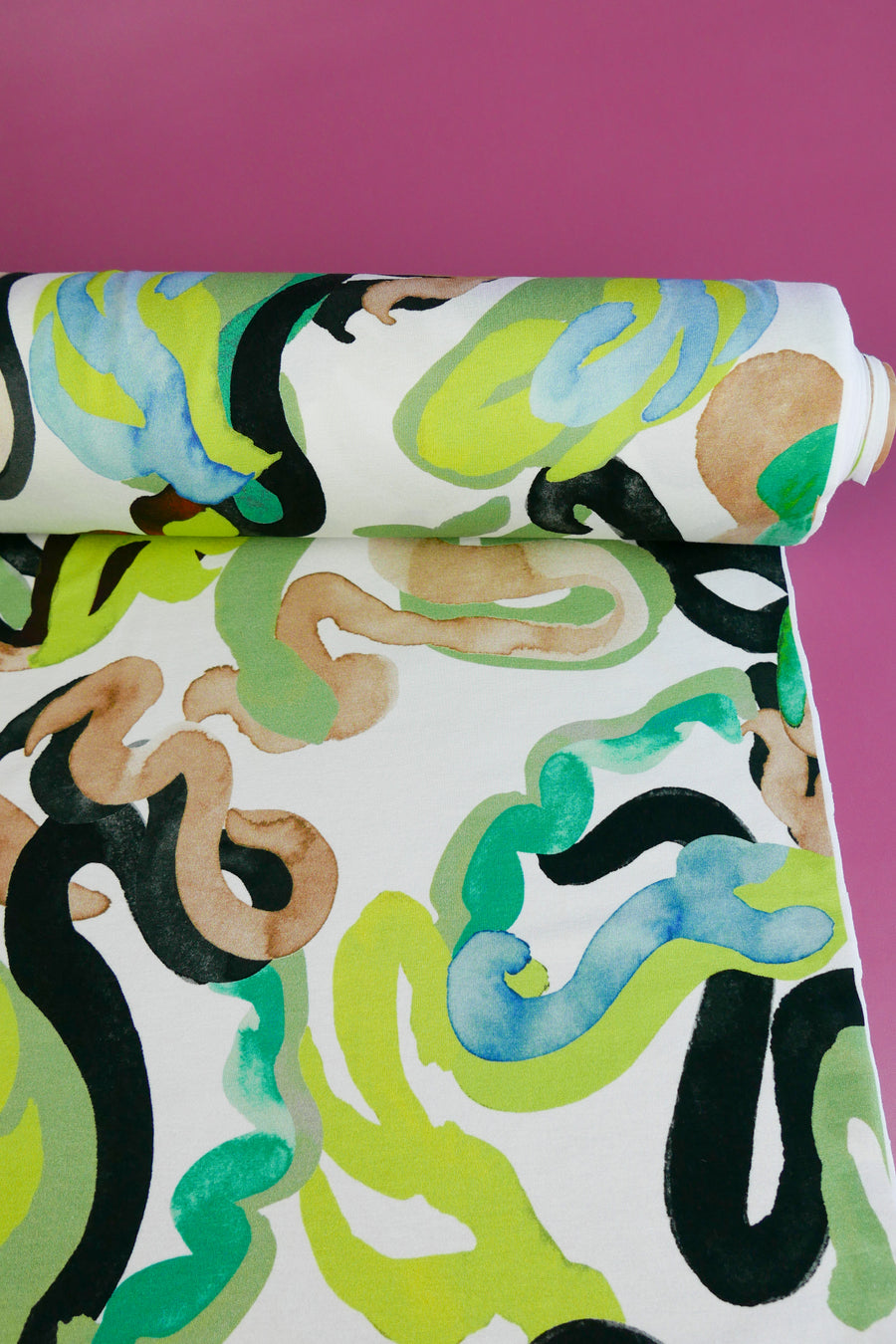 Jimi - Printed Viscose Knit | Verde