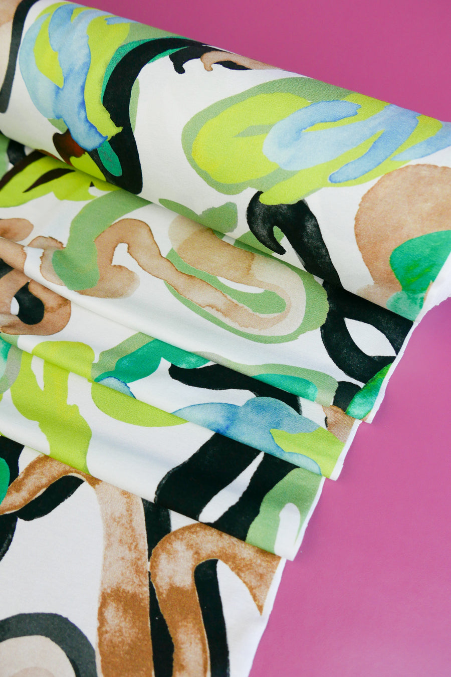 Jimi - Printed Viscose Knit | Verde