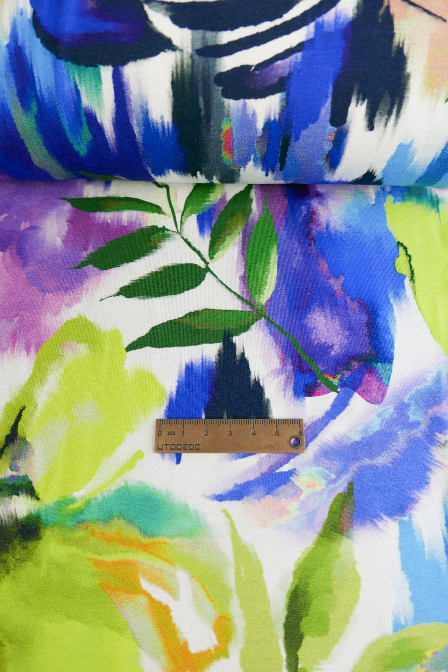 Evian - Printed Viscose Knit | Blueberry