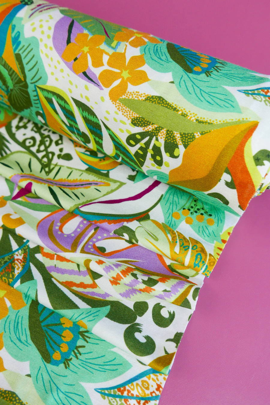 Mia - Printed Viscose Knit | Pistachio