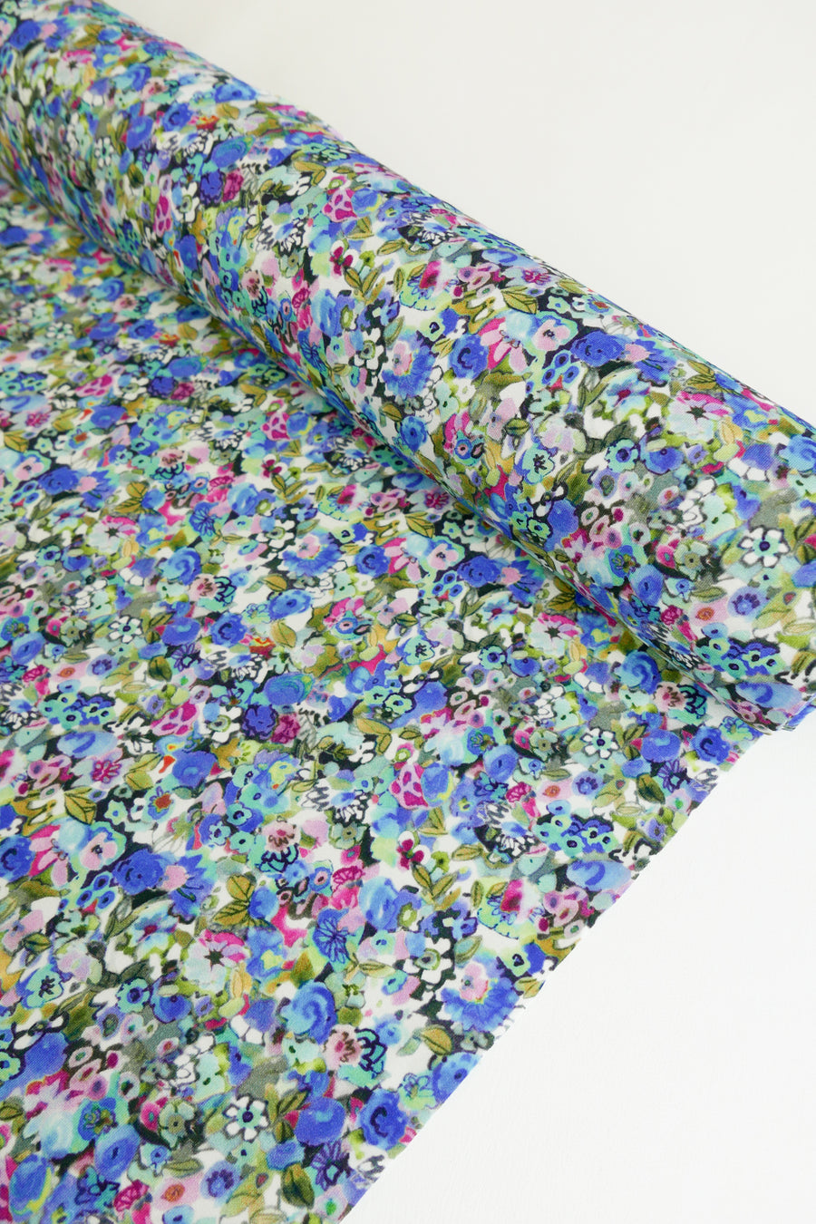 Cezanne - Printed Viscose Knit | Cornflower