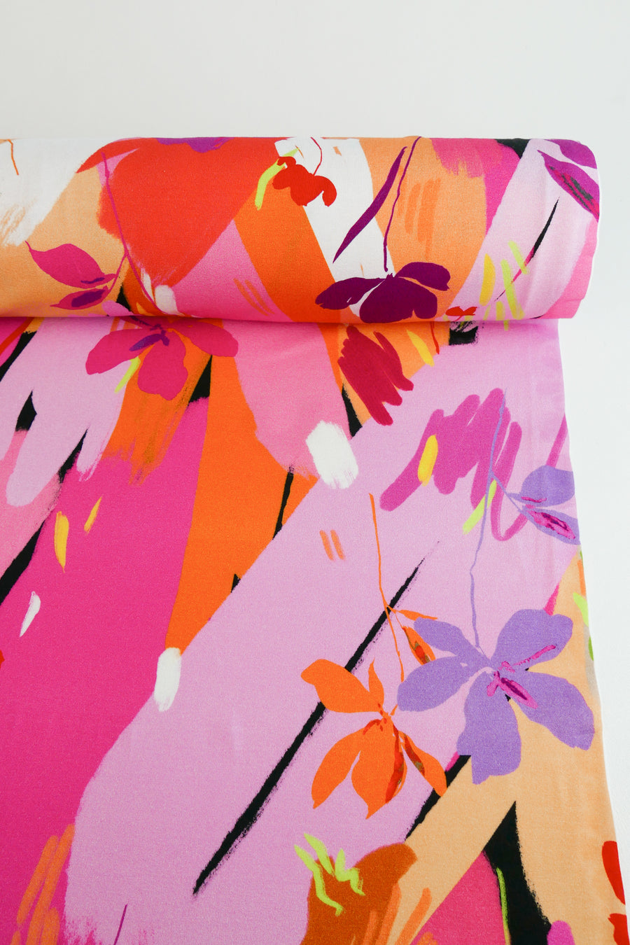 Paloma - Printed Viscose Knit | Rose Quartz