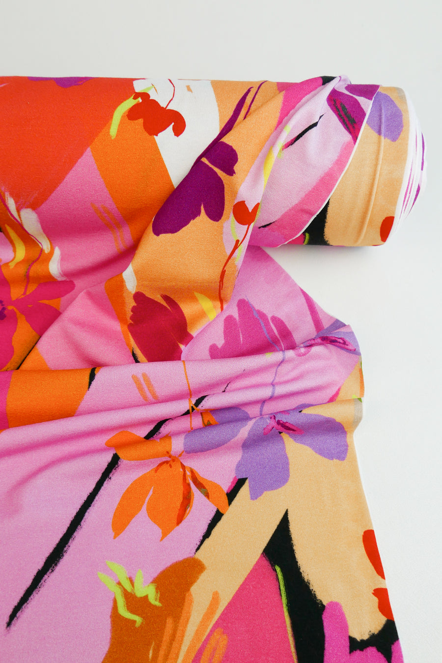 Paloma - Printed Viscose Knit | Rose Quartz