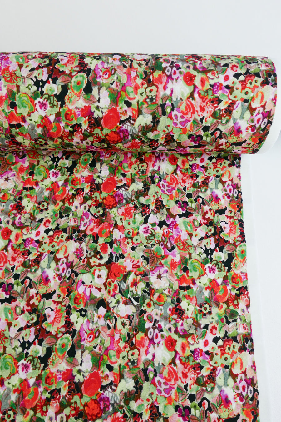 Cezanne - Printed Viscose Knit | Geranium