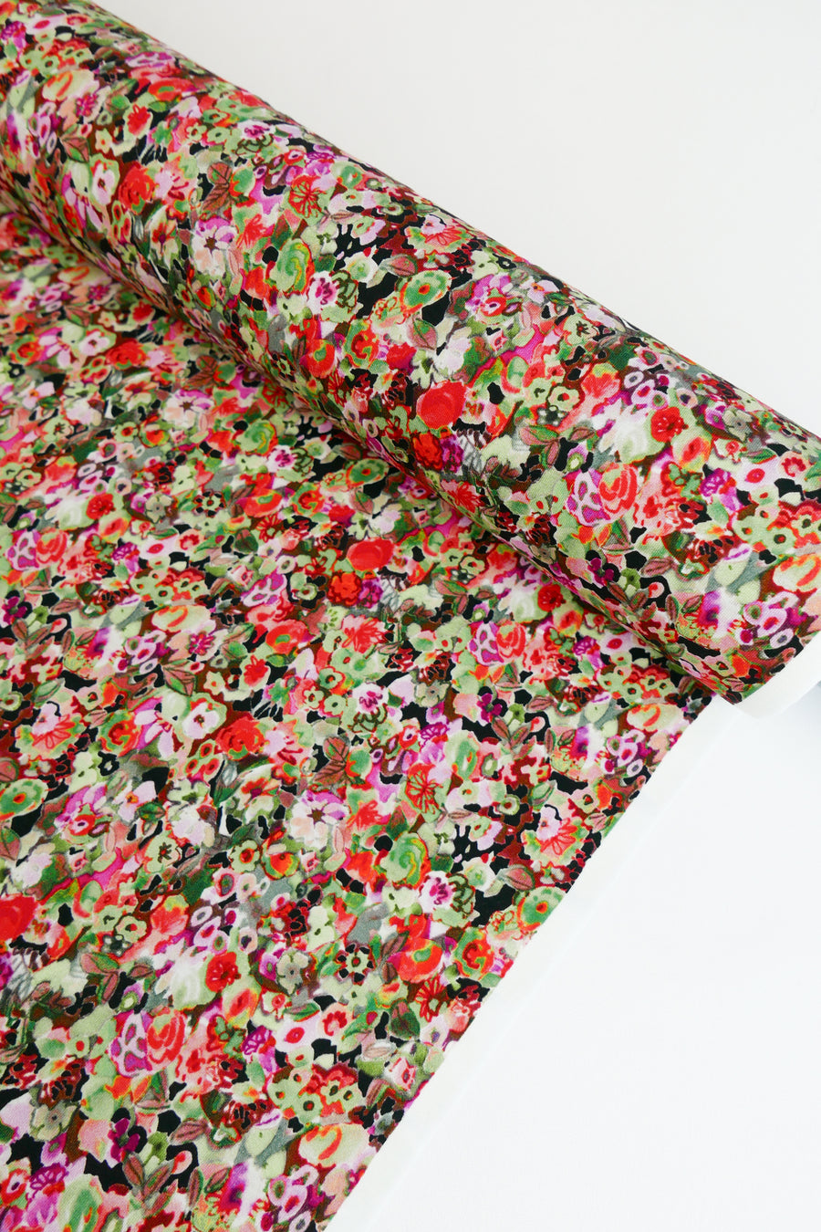 Cezanne - Printed Viscose Knit | Geranium