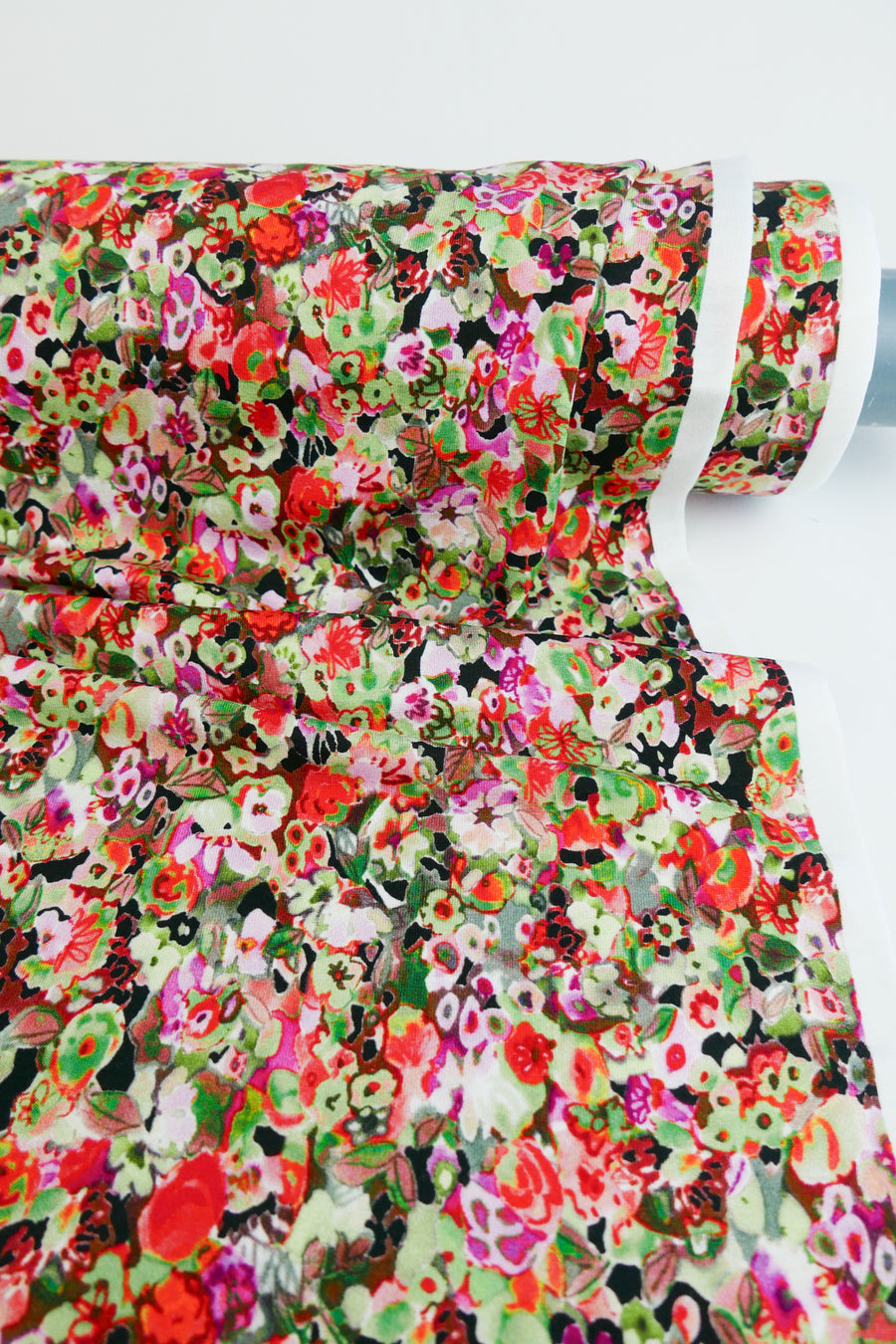 Cezanne - Printed Viscose Knit | Geranium