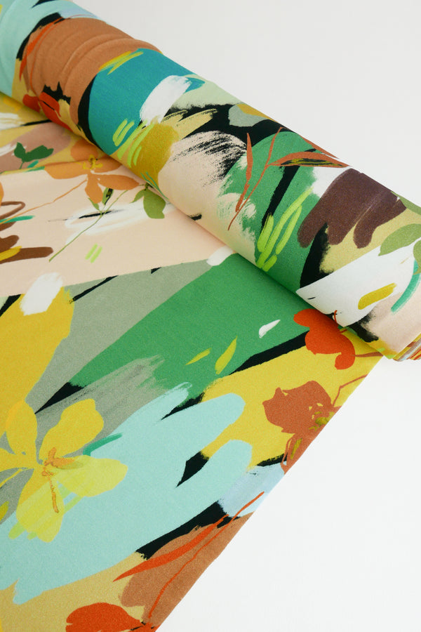 Paloma - Printed Viscose Knit | Citrine