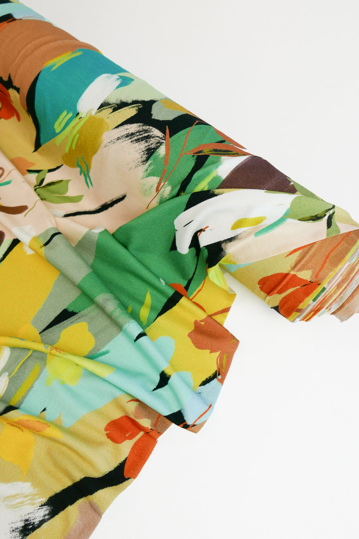 Paloma - Printed Viscose Knit | Citrine