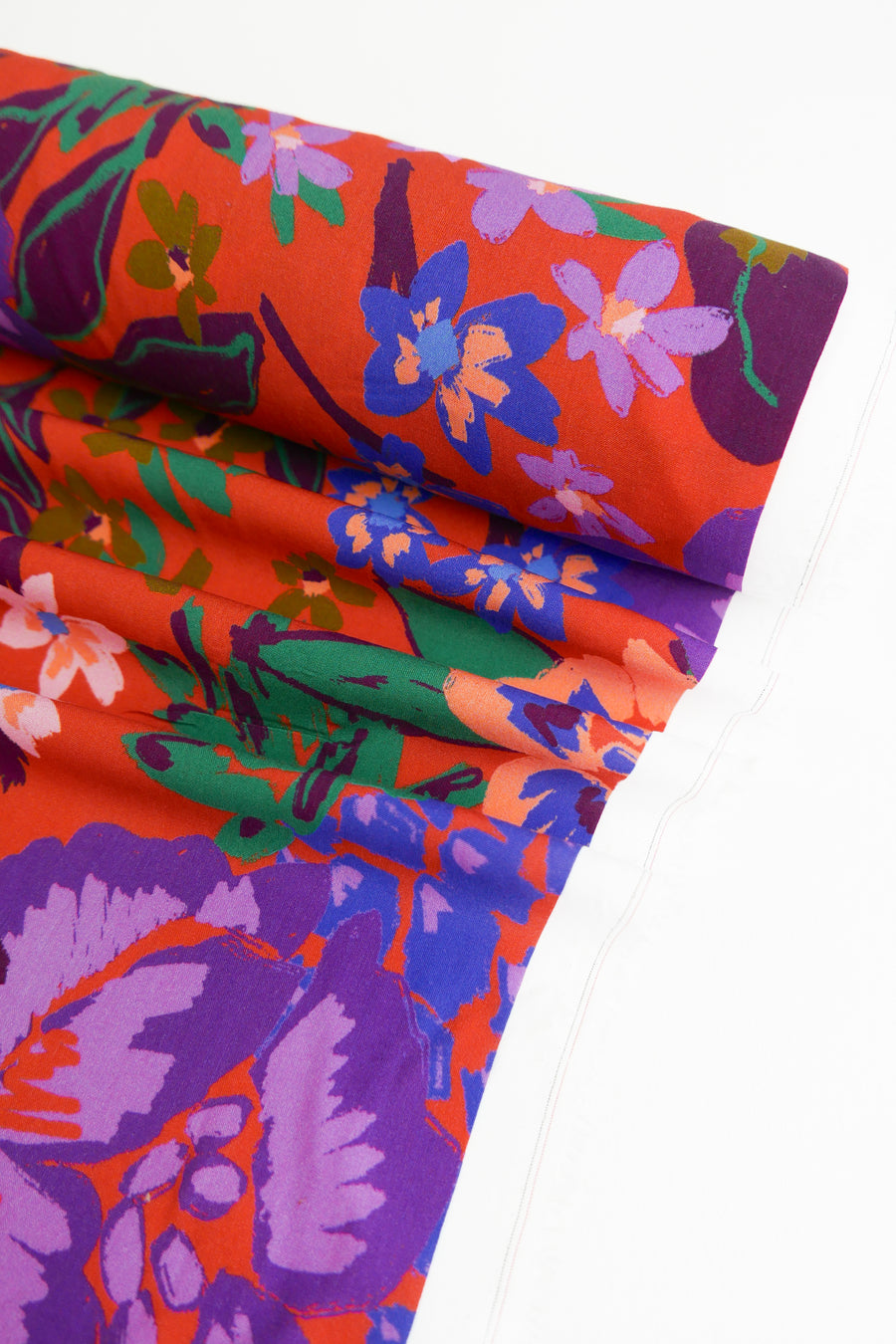 Benson - French Printed Viscose | Daylily