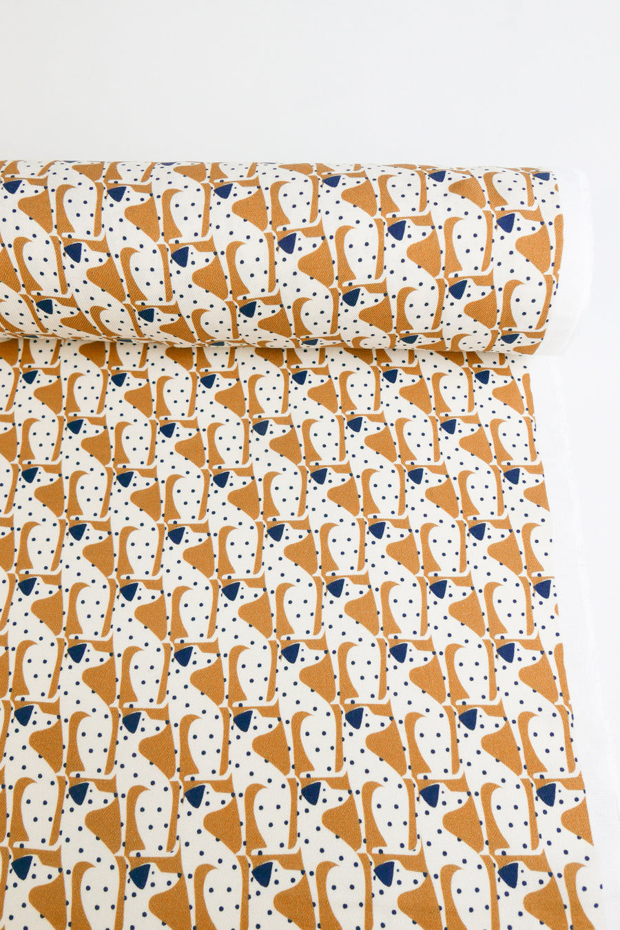 Cagna - Printed Viscose Twill | Biscuit