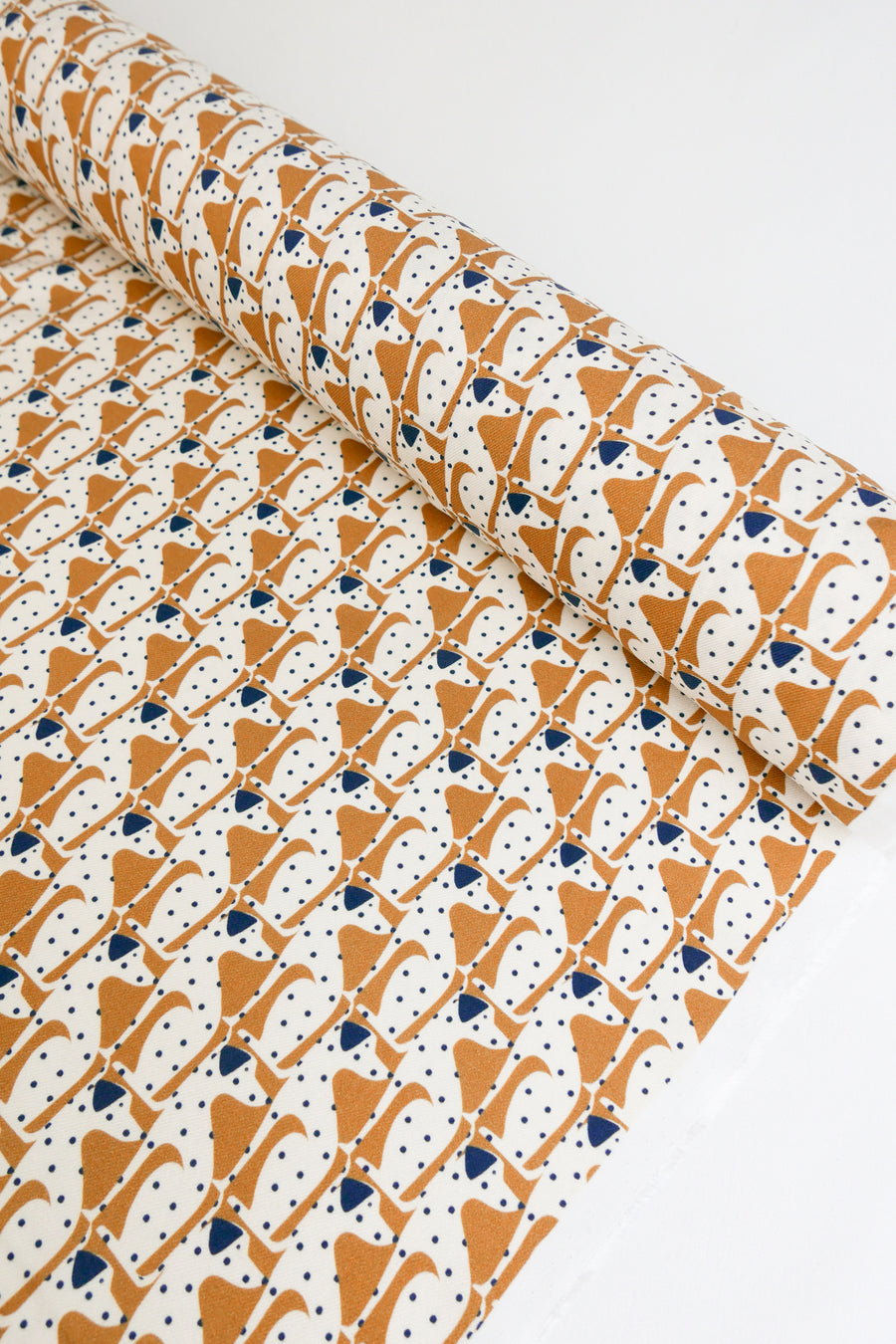 Cagna - Printed Viscose Twill | Biscuit