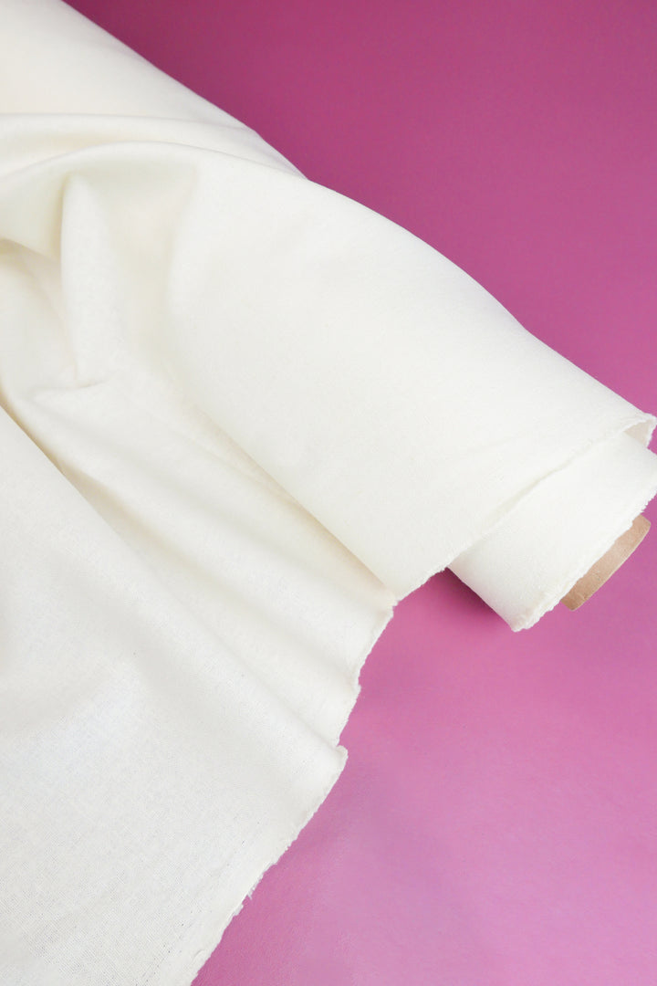 Freya - Heavy Square Weave Linen | Rice