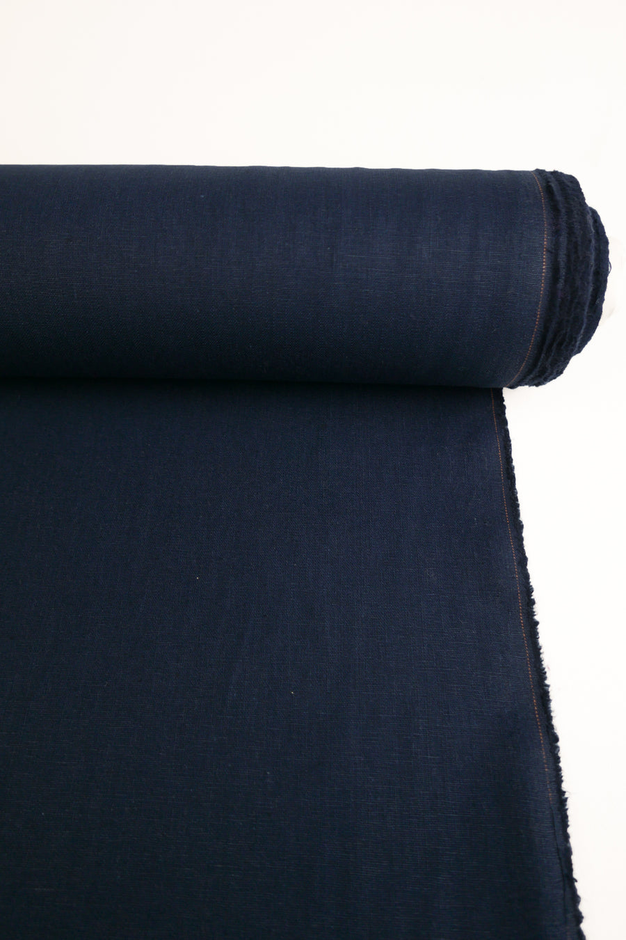 Freya - Heavy Square Weave Linen | Navy