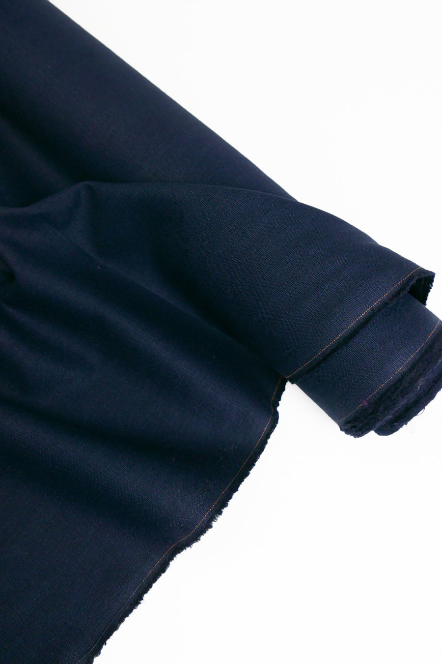 Freya - Heavy Square Weave Linen | Navy