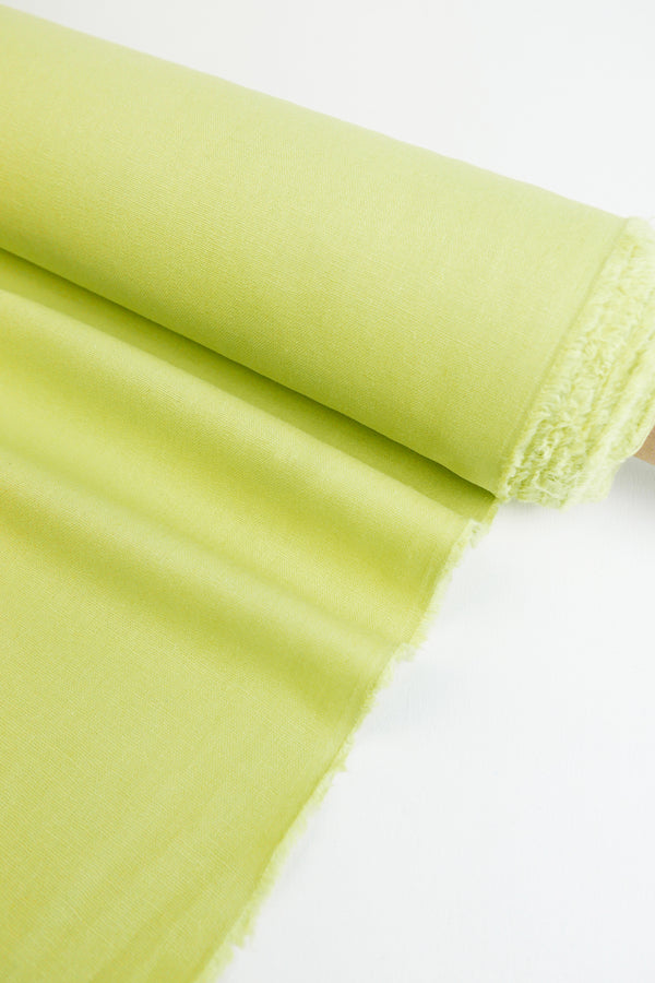 Freya - Heavy Square Weave Linen | Wasabi Remnant (1.7M)