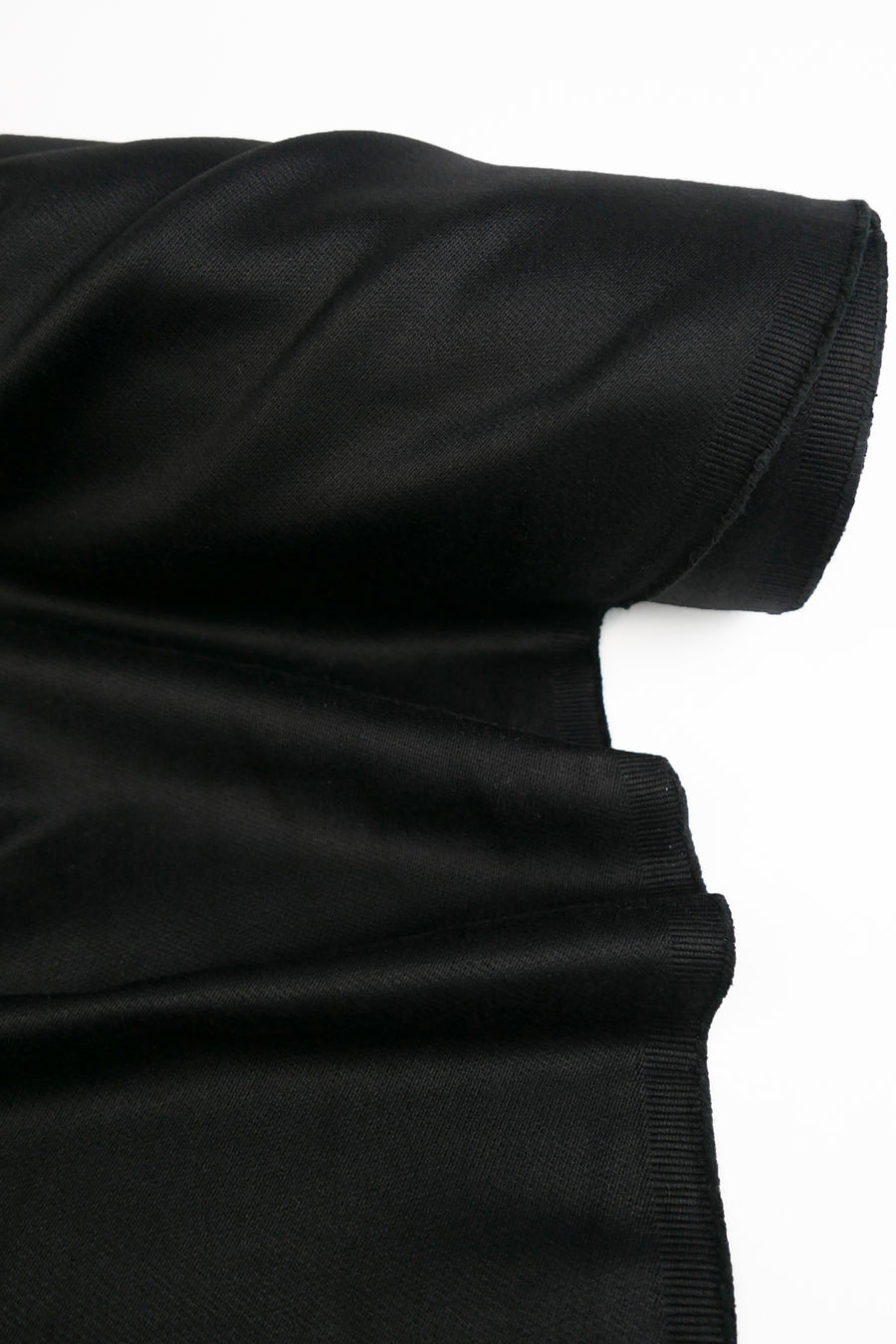 Brushed Denim - Sateen Finish Denim | Black Gloss