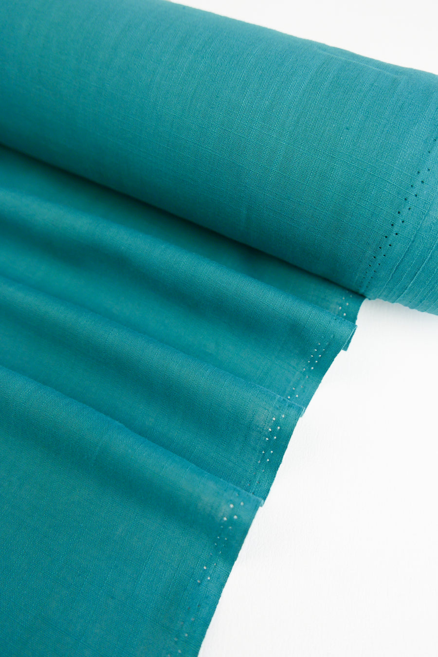 Amber - Crosshatch Linen | Teal