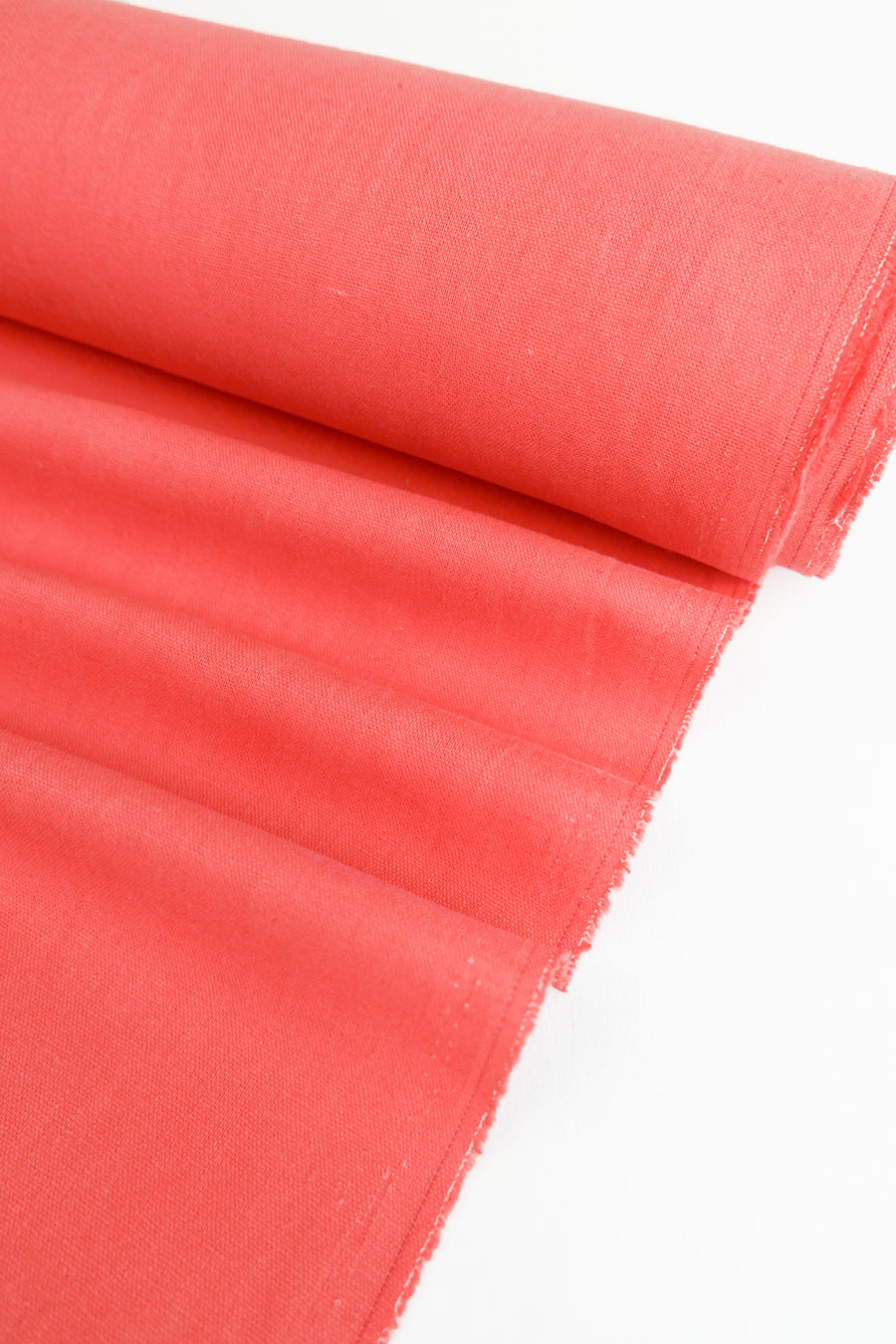 Freya - Heavy Square Weave Linen | Watermelon