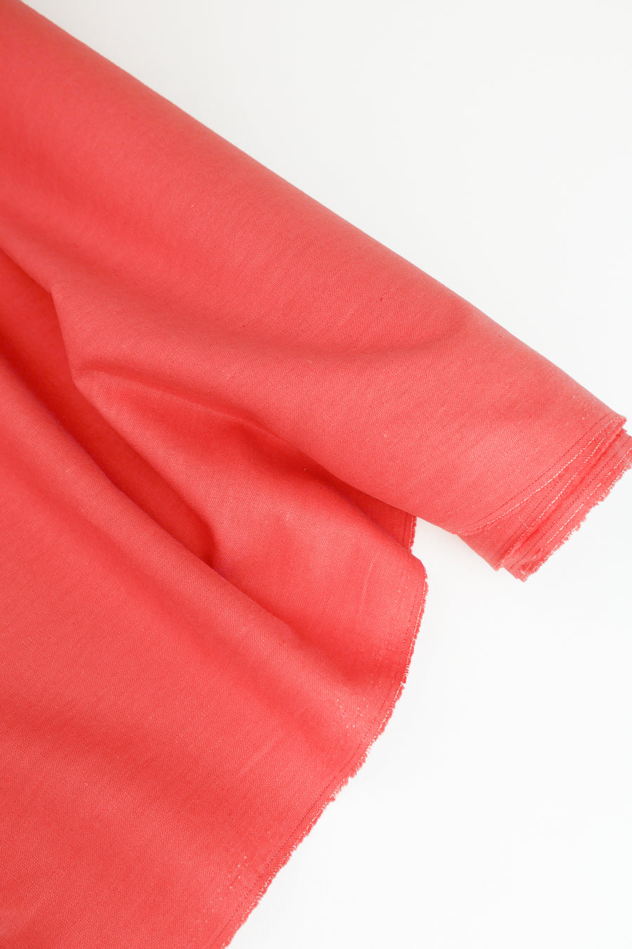 Freya - Heavy Square Weave Linen | Watermelon