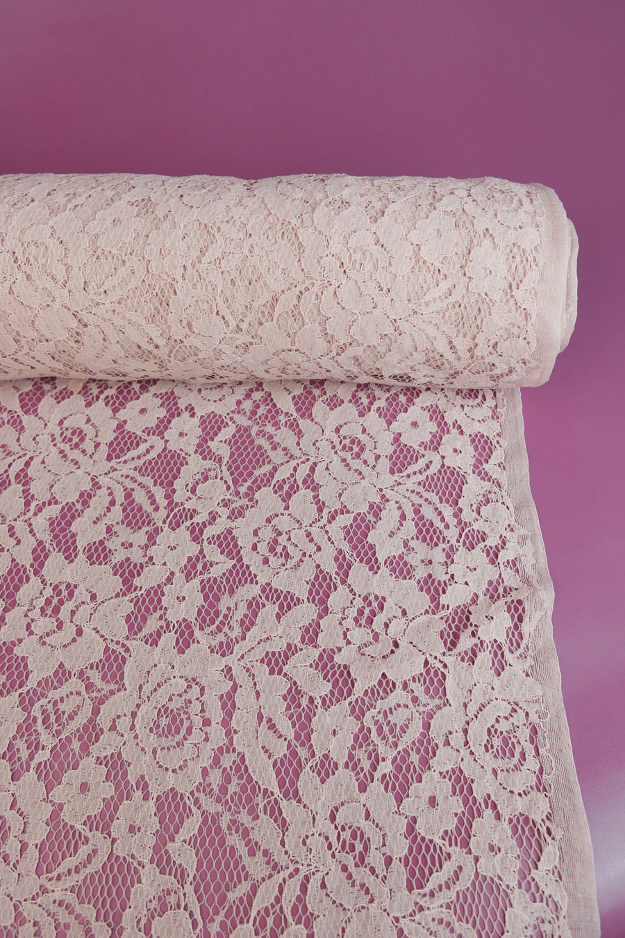 Dita Lace - Alençon lace | Dusky Pink