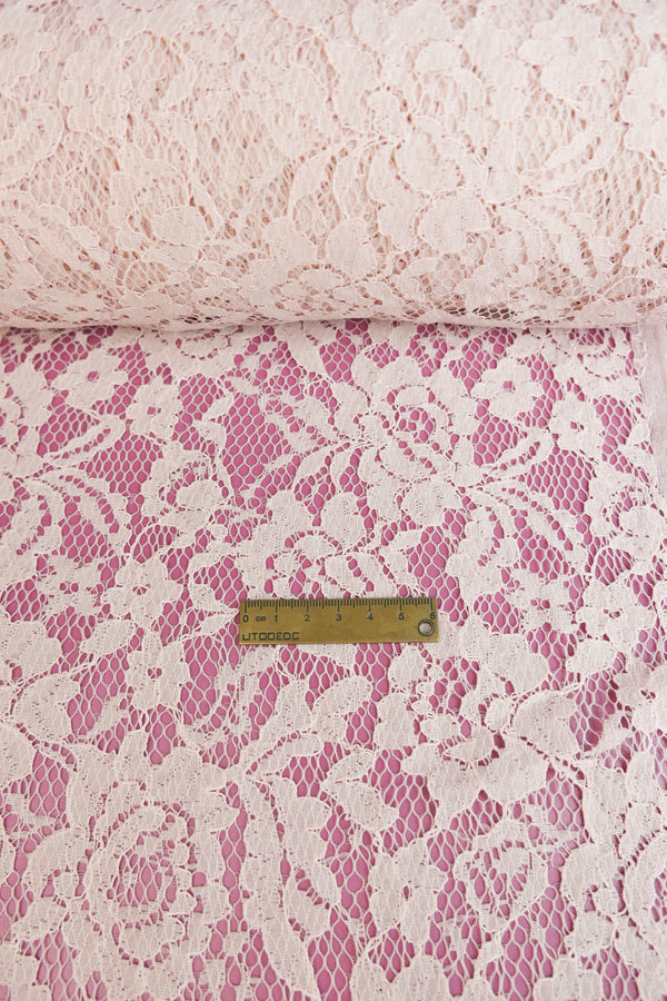 Dita Lace - Alençon lace | Dusky Pink