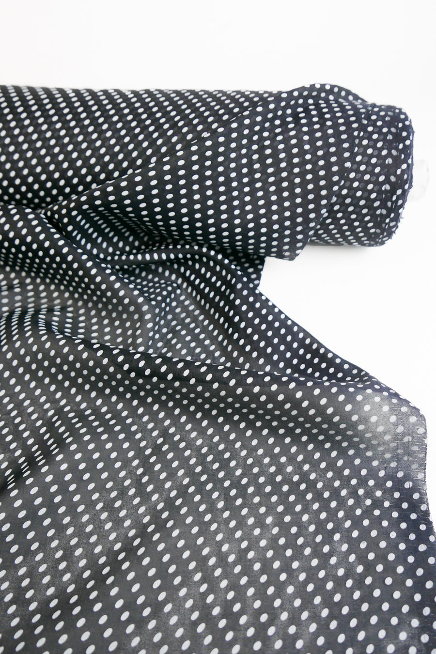 Printed Silk Georgette | B&W Spot