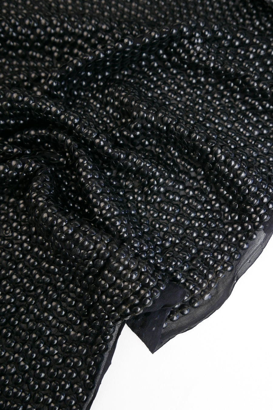 Indian Embroidered Silk Sequin | Obsidian