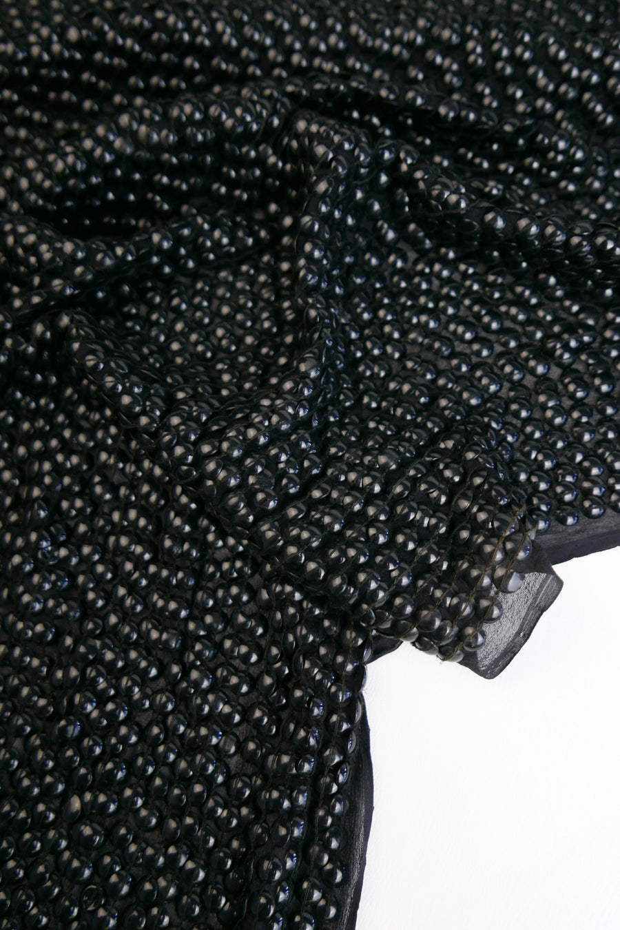 Indian Embroidered Silk Sequin | Obsidian