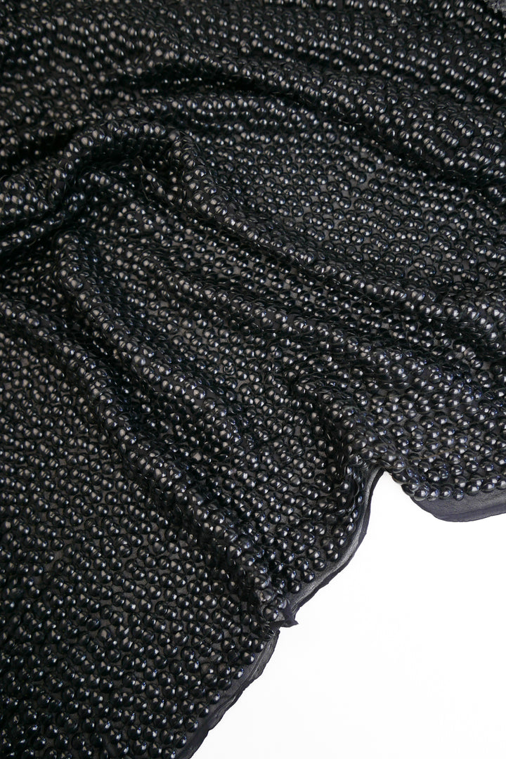 Indian Embroidered Silk Sequin | Obsidian