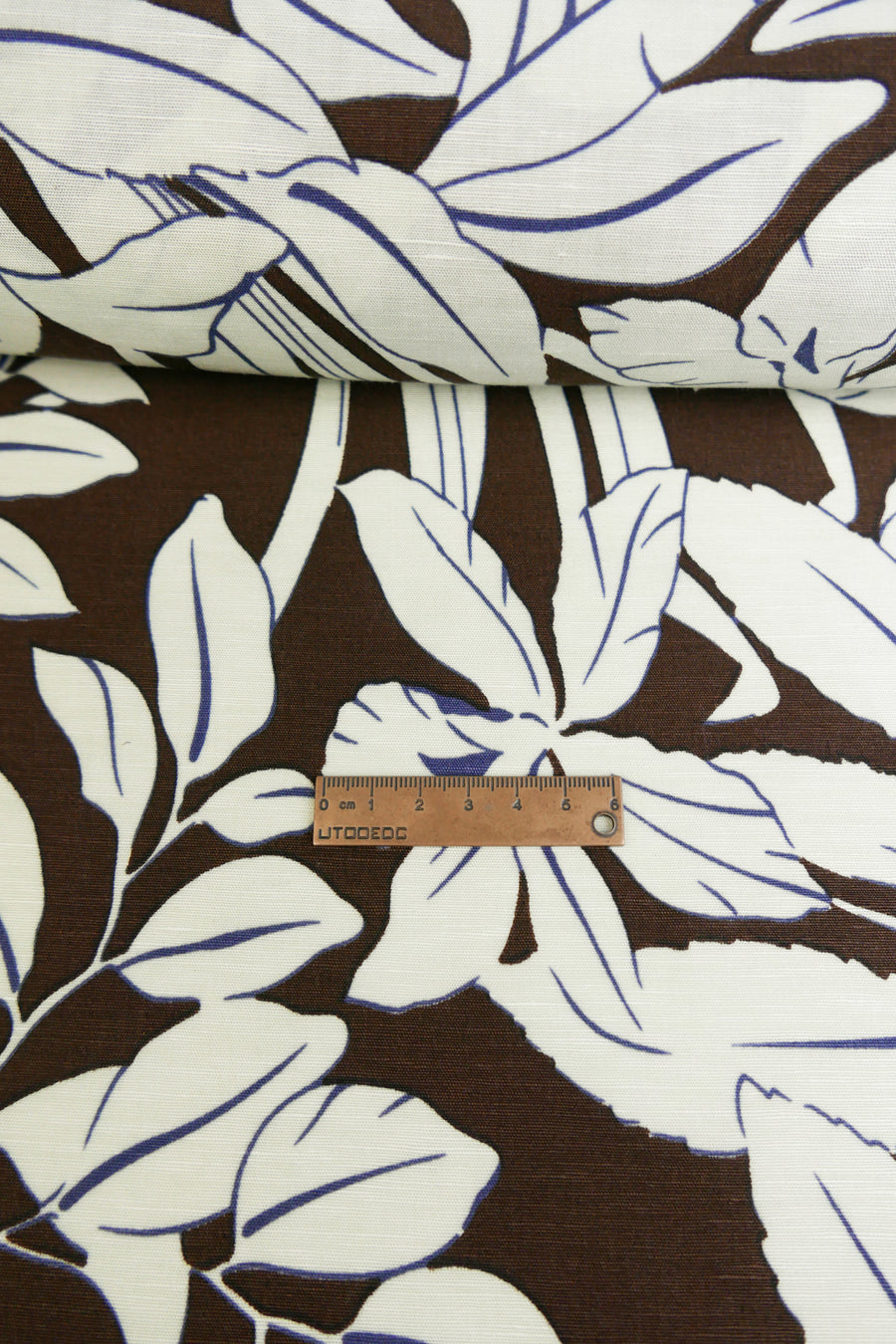 Printed Silk Linen | Cacao