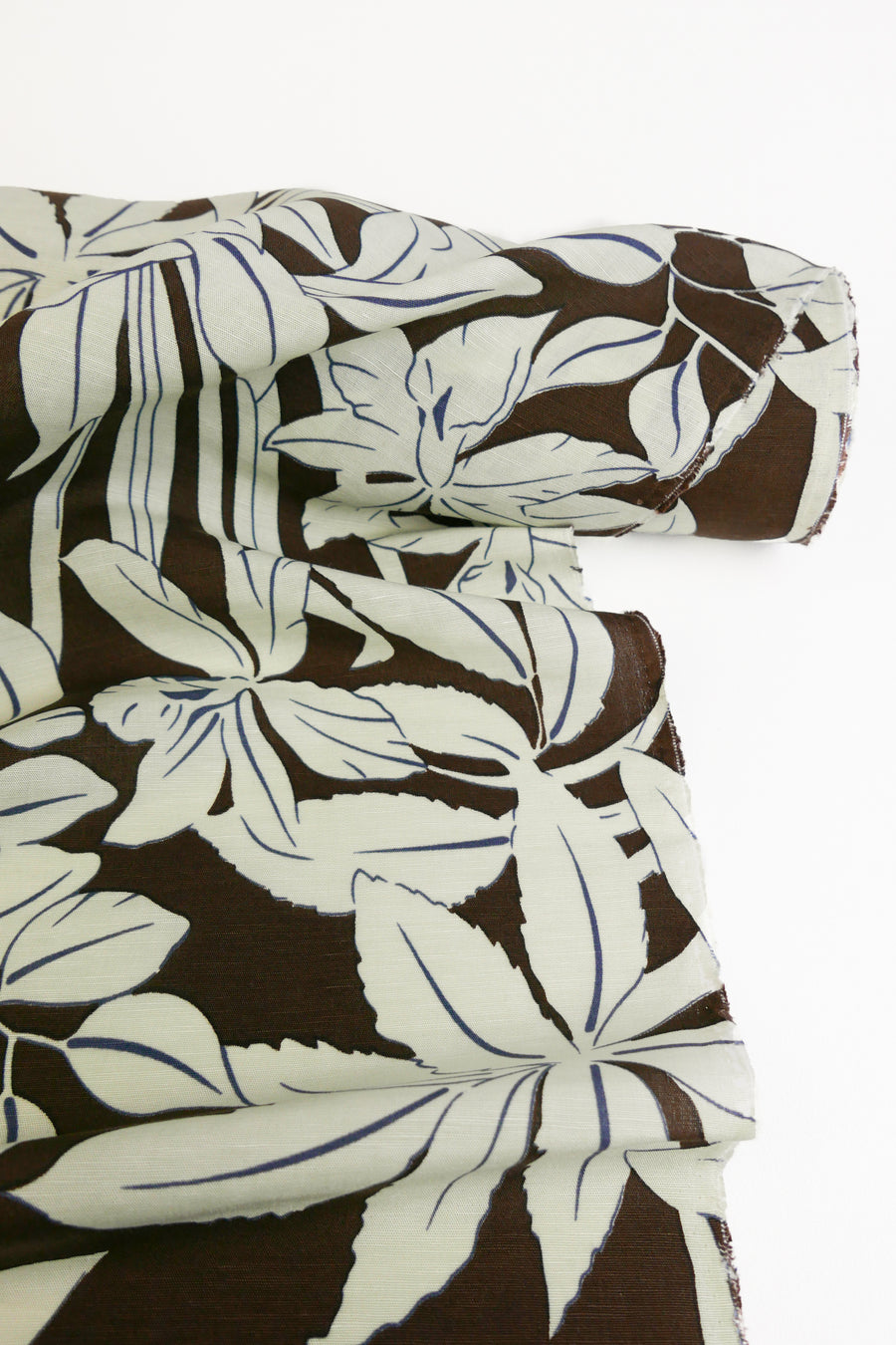 Printed Silk Linen | Cacao
