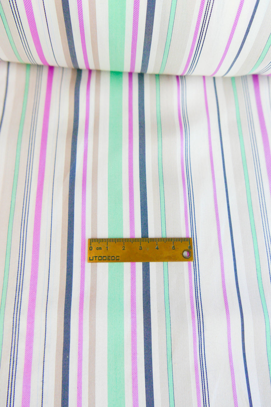Yarn-Dyed Silk Twill Stripe