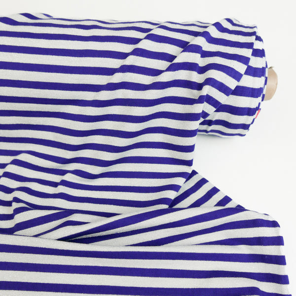 Genoa - Japanese Cotton Lurex Knit | Azure