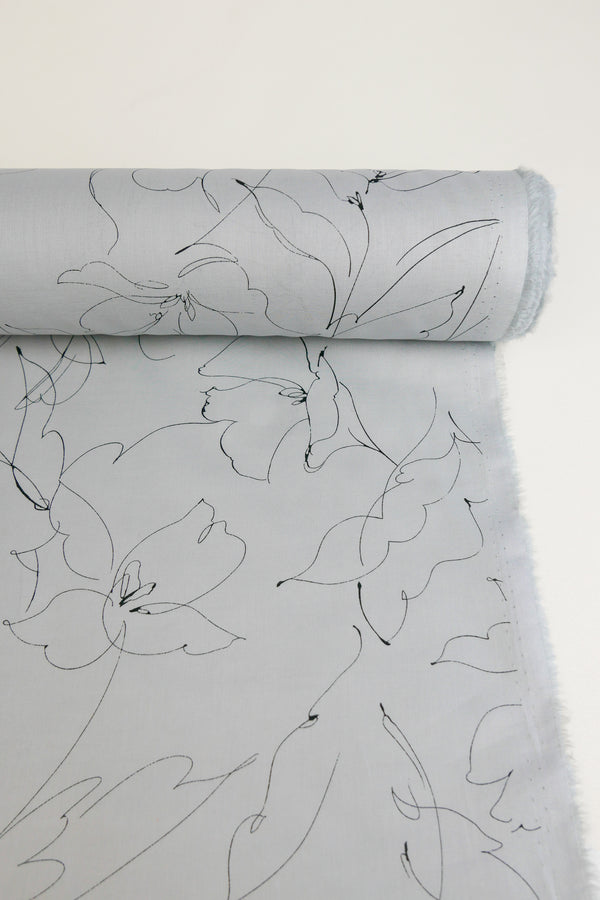 Sergio - Japanese Cotton Lawn | Dove Grey Remnant (2.5m)