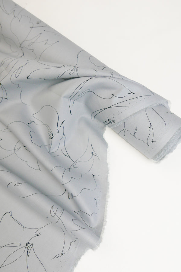Sergio - Japanese Cotton Lawn | Dove Grey