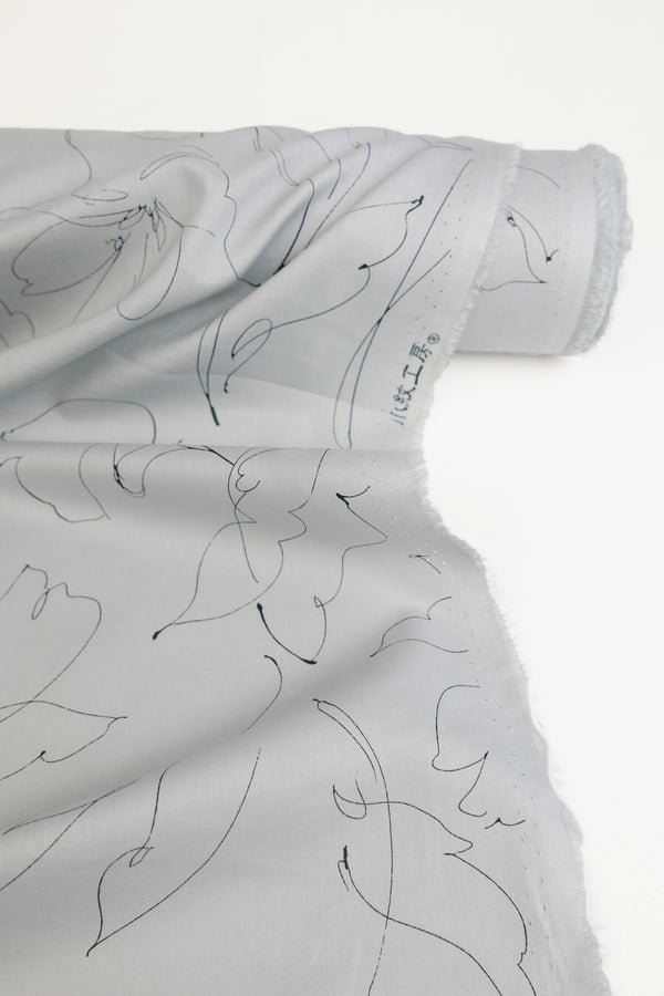 Sergio - Japanese Cotton Lawn | Dove Grey