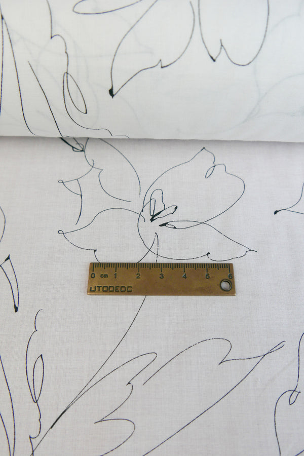 Sergio - Japanese Cotton Lawn | Off-White