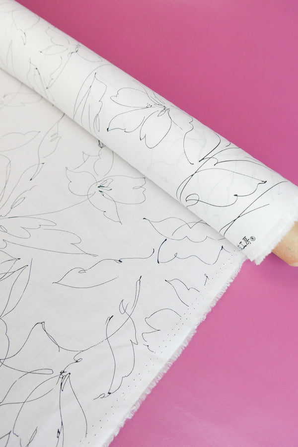 Sergio - Japanese Cotton Lawn | Off-White