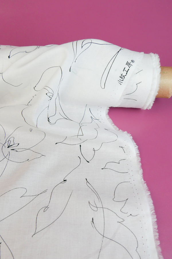 Sergio - Japanese Cotton Lawn | Off-White