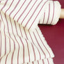 Asahi - Japanese Cotton Twill | Merlot Stripe