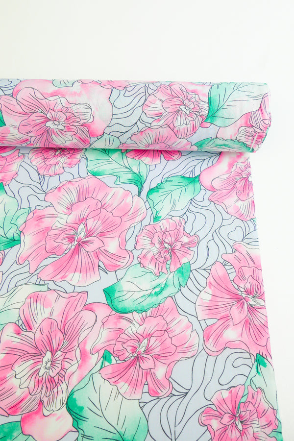Jubilee - Cotton Voile Print | Rose