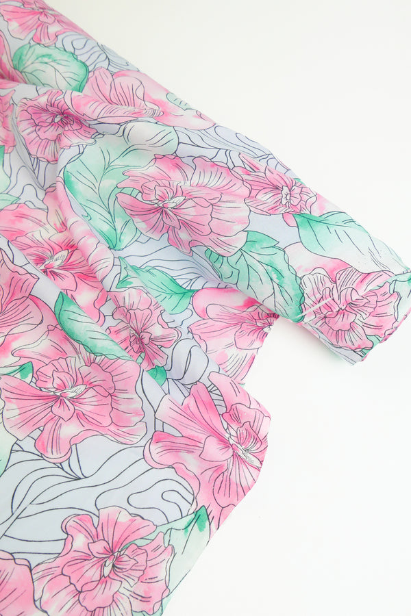 Jubilee - Cotton Voile Print | Rose