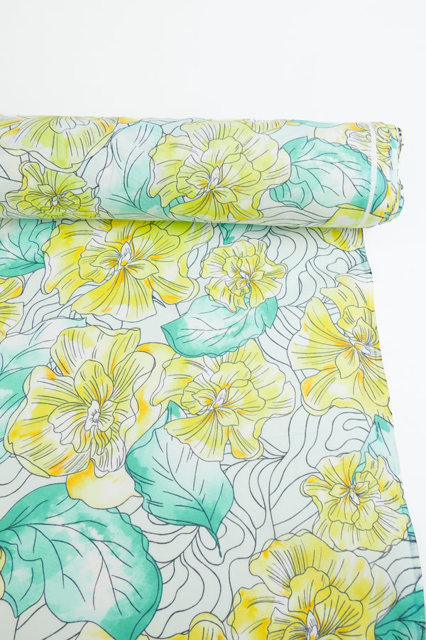 Jubilee - Cotton Voile Print | Canary